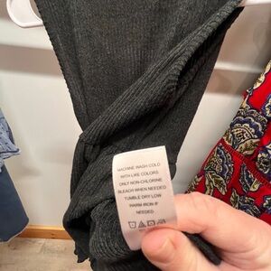 Maurices Black Ribbed Long Sleeve Top